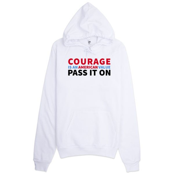Courage: White California Hoodie