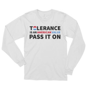 Tolerance: Long sleeve white t-shirt